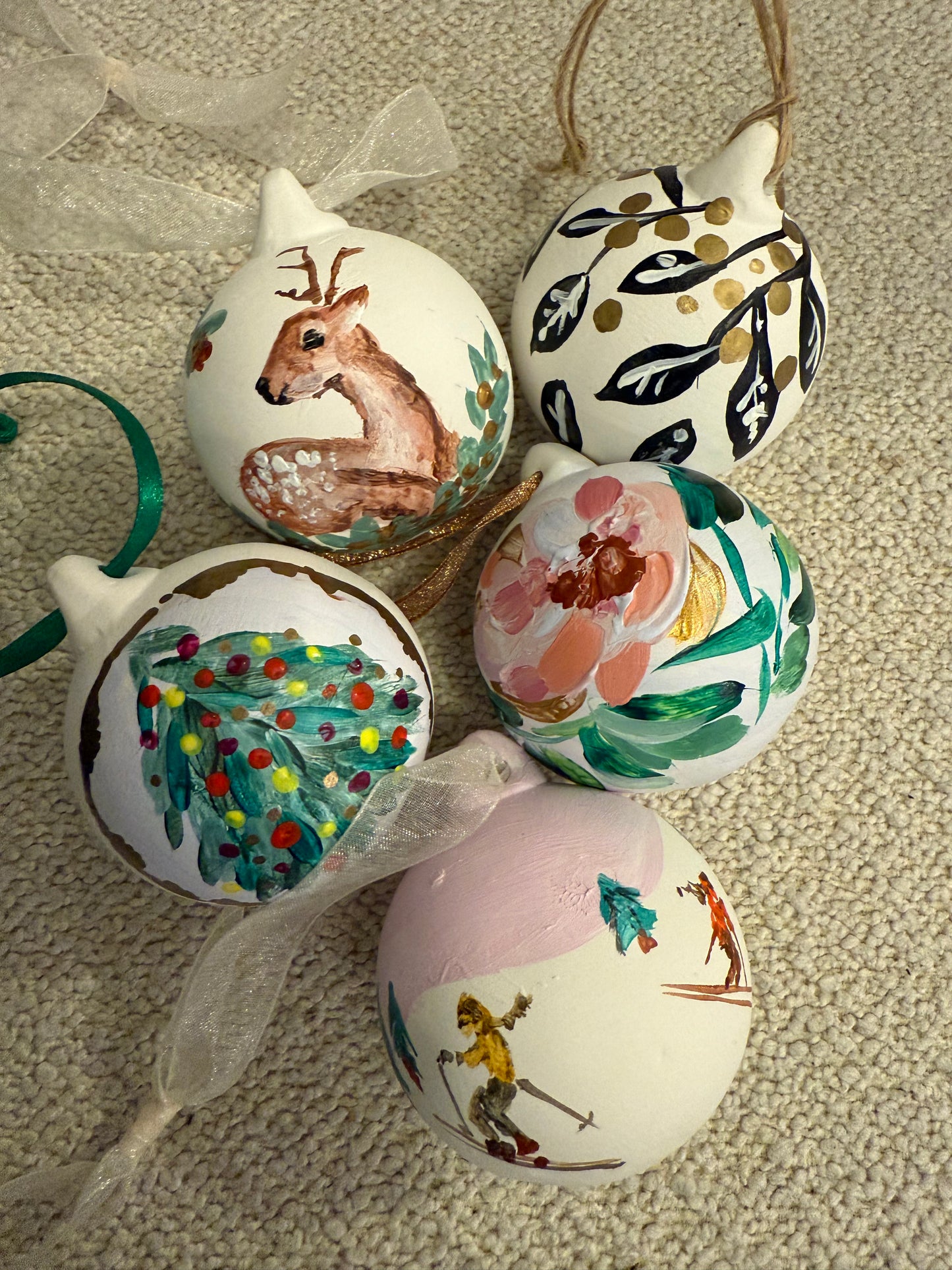 SOLD OUT 🙂 Christmas ceramic bauble hand painted workshop, Friday Dec 12th - 12-3pm @ The Walled Garden