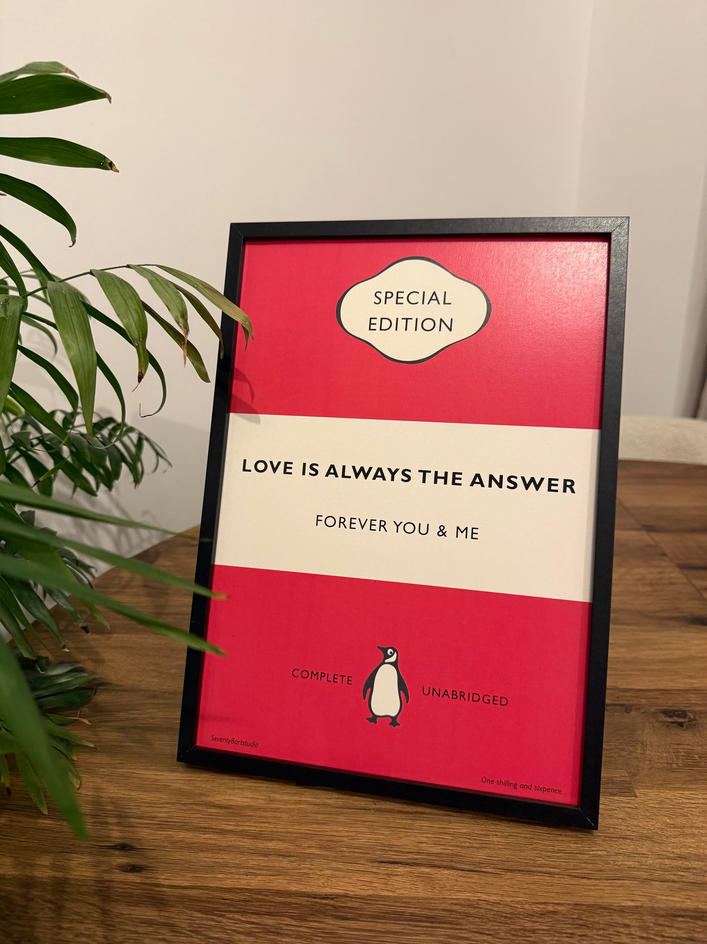 A4 quote card art print