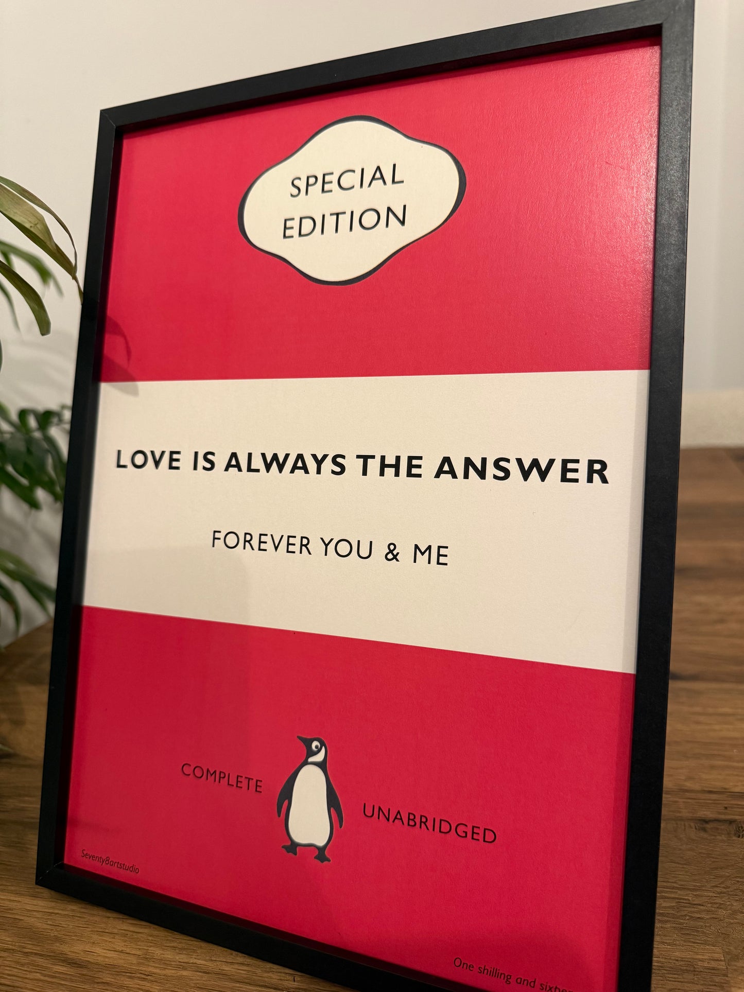 A4 quote card art print