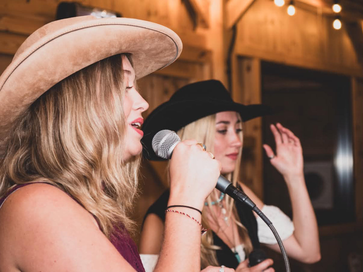 December 4th Brims & Bubbles Custom Hat Bar Experience with live music from The Morrisettes