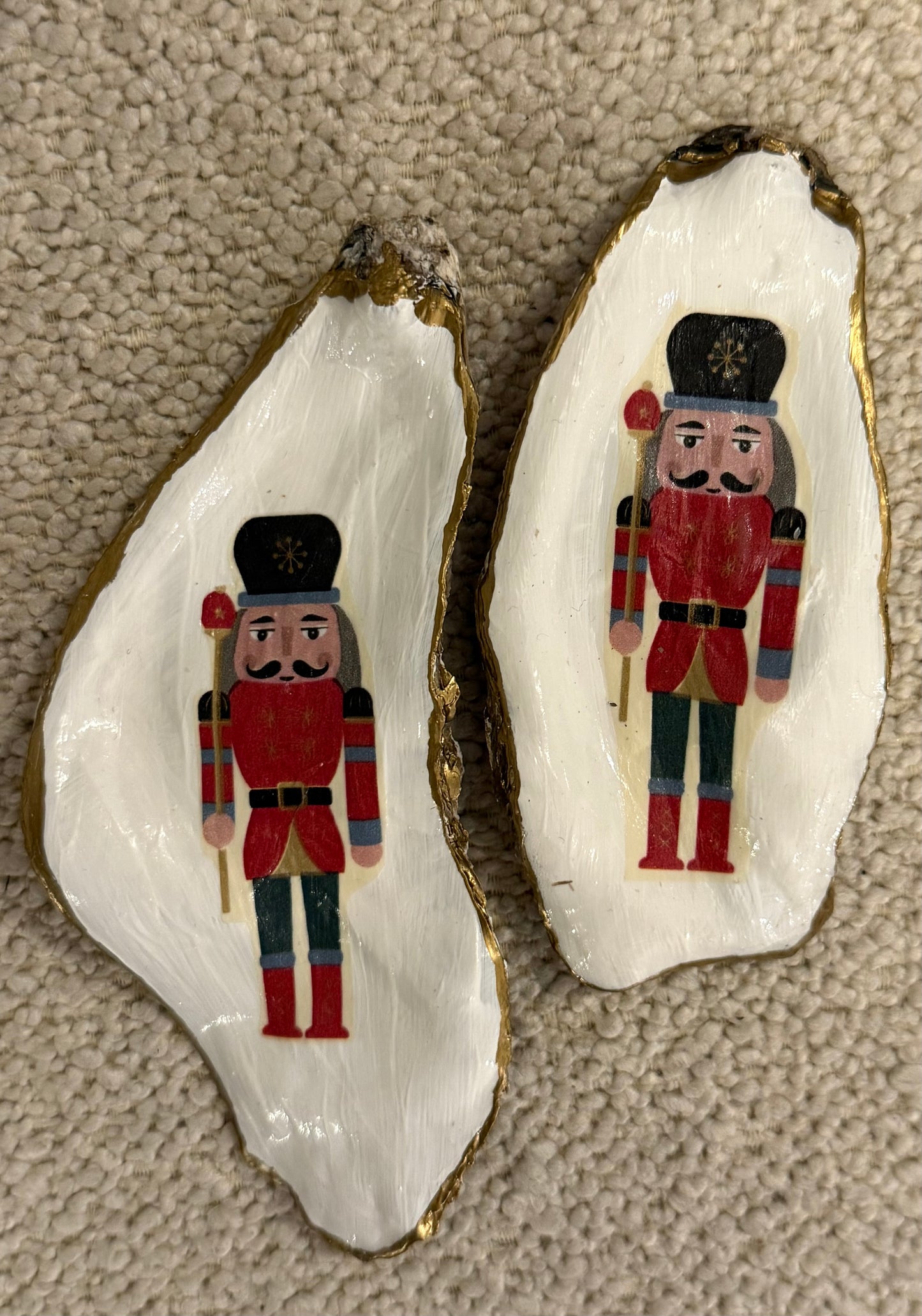 Christmas decoupage Sea & Oyster shells, trinket dishes & decorations @ The Walled Garden Friday 19th December 10-1pm