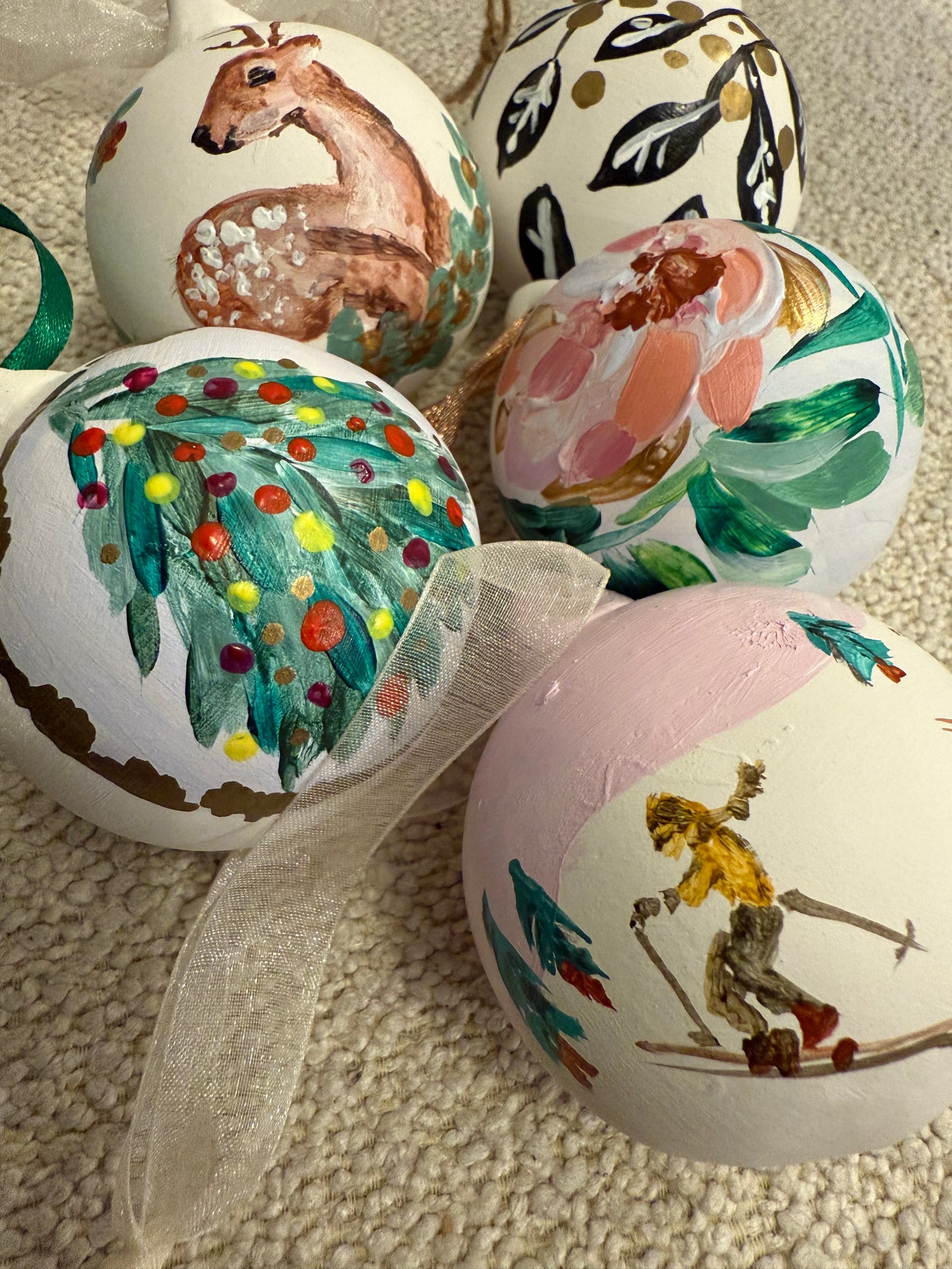 SOLD OUT 🙂 Christmas ceramic bauble hand painted workshop, Friday Dec 12th - 12-3pm @ The Walled Garden